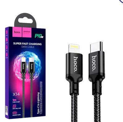 HOCO Type-C to Lightning Cable (X14 Times speed) HOCO Type-C to Lightning Cable (X14 Times speed)